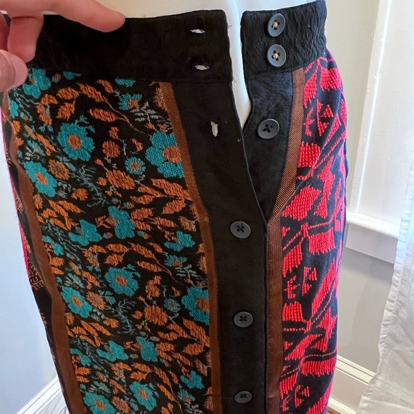 Anthropologie Dolan Left Coast Collection Jacquard Pencil Skirt - Picture 6 of 11